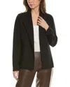 Eileen Fisher Stretch Twill Open Front Blazer In Multi