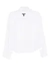 Eileen Fisher High-collar Jacket In White
