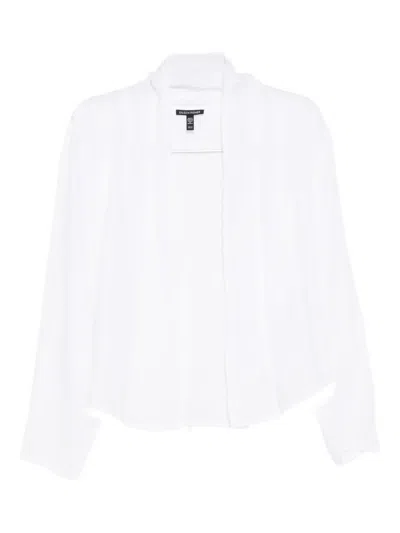 Eileen Fisher High-collar Jacket In White