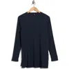 Eileen Fisher High Crewneck Tunic In Black