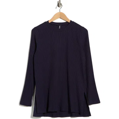 Eileen Fisher High Crewneck Tunic In Black