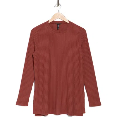 Eileen Fisher High Crewneck Tunic Sweater In Deep Turmeric