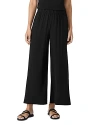 EILEEN FISHER HIGH RISE SILK PANTS