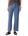 Eileen Fisher High Waist Ankle Straight Leg Jeans In Blue