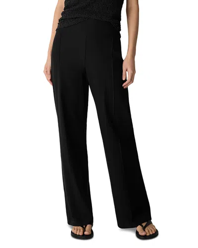 Eileen Fisher High Rise Wide Leg Pants In Black