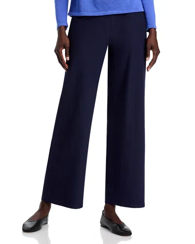 Eileen Fisher High Rise Wide Leg Pants In Ink