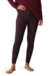Eileen Fisher High Waist Ankle Leggings In Brown