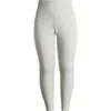 Eileen Fisher High Waist Ankle Leggings In Dark Pearl