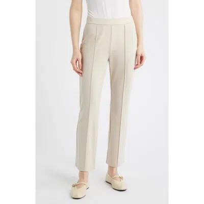 Eileen Fisher High Waist Ankle Pants In White
