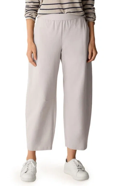 Eileen Fisher High Waist Ankle Pants In Neutral
