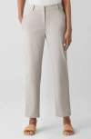 Eileen Fisher High Waist Ankle Tapered Pants In Chalk