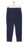 Eileen Fisher High Waist Crop Slim Pants In Blue