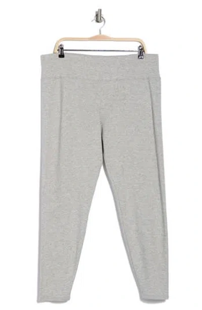 Eileen Fisher High Waist Fleece Leggings In Dark Pearl