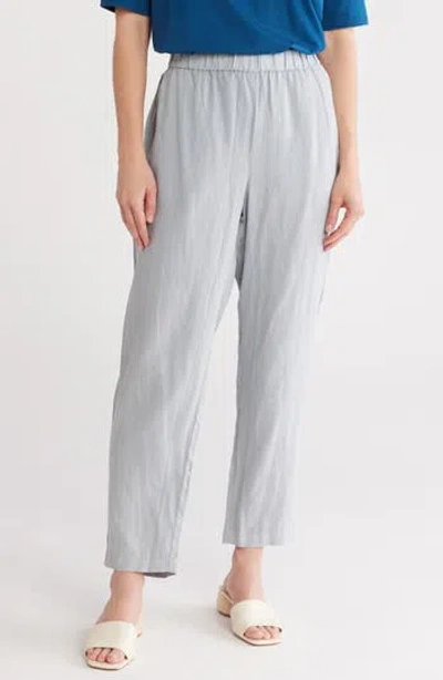 Eileen Fisher High Waist Linen Ankle Crop Pants