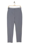 Eileen Fisher High Waist Ponte Knit Slim Ankle Pants In Gray