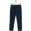 Eileen Fisher High Waist Slim Ankle Jeans In Black