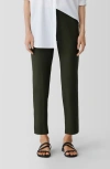 Eileen Fisher High Waist Slim Crop Pants In Seaweed