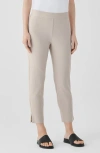 Eileen Fisher High Waist Slim Crop Pants In Wheat