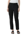 Eileen Fisher High Waist Slim Leg Ankle Pants In Black