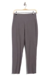 Eileen Fisher High Waist Slim Crepe Ankle Pants In Gray
