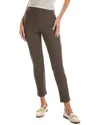 Eileen Fisher High Waist Slim Ankle Pants In Brown