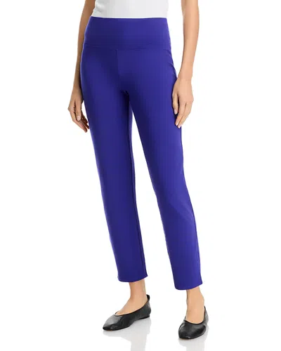 Eileen Fisher High Waist Slim Pants In Blue Violet