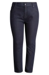 Eileen Fisher High Waist Slim Straight Jeans In Deep Indigo