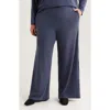 Eileen Fisher High Waist Wide Leg Pants In Blue