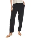EILEEN FISHER HIGH WAISTED SILK TAPERED ANKLE PANT