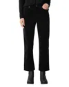 Eileen Fisher High Waisted Straight Ankle Jeans In Biscuit In Black