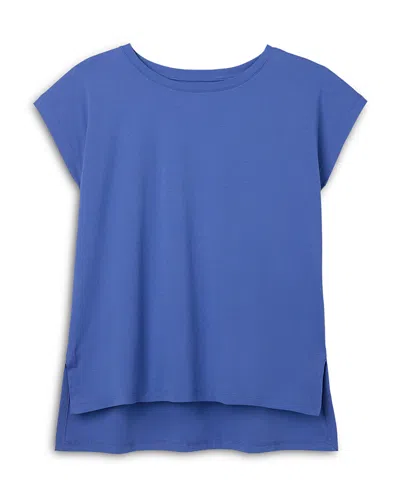 Eileen Fisher High/low Sleep Top In Multi