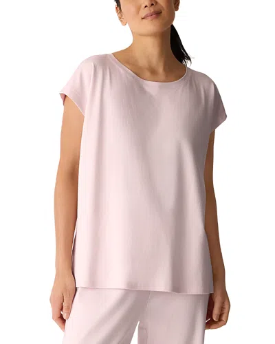 Eileen Fisher High/low Sleep Top In Pink
