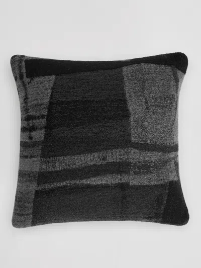 Eileen Fisher Home Waste No More Felted 11" Pillow In Black