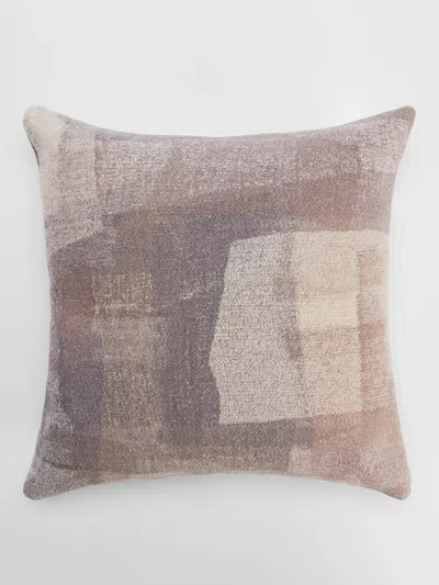 Eileen Fisher Home Waste No More Felted 18" Pillow In Brown