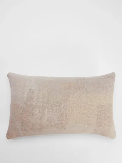 Eileen Fisher Home Waste No More Felted 20" Pillow In Brown