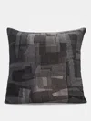 Eileen Fisher Home Waste No More Felted 24" Pillow In Black