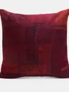Eileen Fisher Home Waste No More Felted 24" Pillow In Red