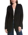 Eileen Fisher Hooded Cardigan In Black