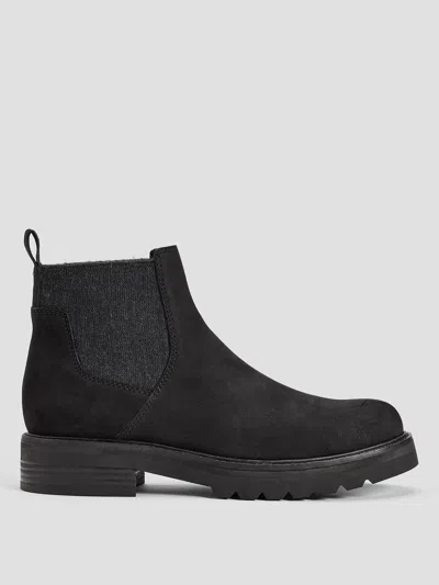 Eileen Fisher Hudson Nubuck Bootie In Black