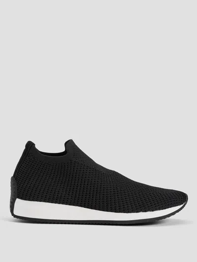 Eileen Fisher Humm Recycled Stretch Knit Sneaker In Black