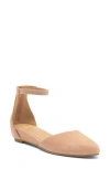 Eileen Fisher Ingle Ankle Strap Flat In Barley