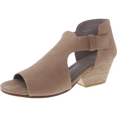 Eileen Fisher Iris Womens Adjustable Manmade Block Heels In Beige
