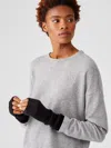 Eileen Fisher Italian Cashmere Glovelettes In Black