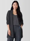 Eileen Fisher Italian Cashmere Long Cardigan In Black
