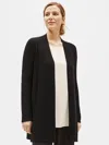 Eileen Fisher Italian Cashmere Long Cardigan In Black