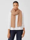 Eileen Fisher Italian Cashmere Oversized Wrap In Brown