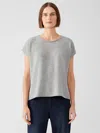 Eileen Fisher Italian Cashmere Square Top In Gray