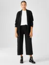 Eileen Fisher Italian Cashmere Straight Pant In Black