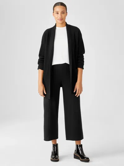Eileen Fisher Italian Cashmere Straight Pant In Black