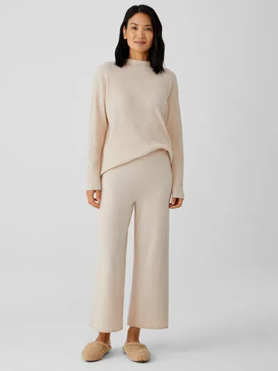 Eileen Fisher Italian Cashmere Straight Pant In Neutral